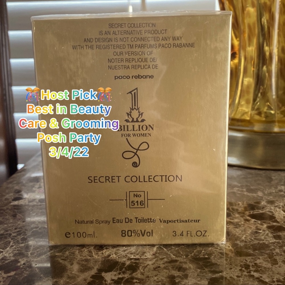 1 BILLION For Women NO 516 SECRET PLUS 3.4 OZ EAU DE TOILETTE SPRAY WOMEN
